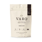 VARO ORIGIN beef sticks 10-count bag, front